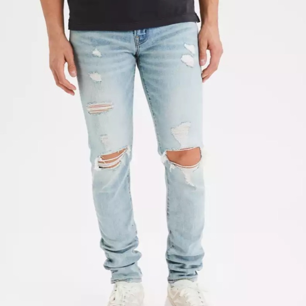 AE  next level air flex stacked skinny jeans